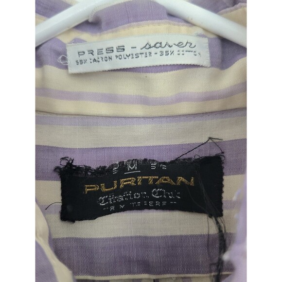 VTG Puritan Shirt Mens M 15.5 Press Saver Short Sleeve Rockabilly Bowling 60s - Picture 5 of 8